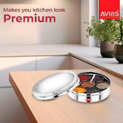 Avias SS Utensils - Avias Spice Box Elegant SS (Medium)