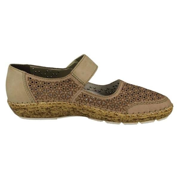 Rieker Ladies Rieker Summer Shoes With Punched Out Detailing 44864