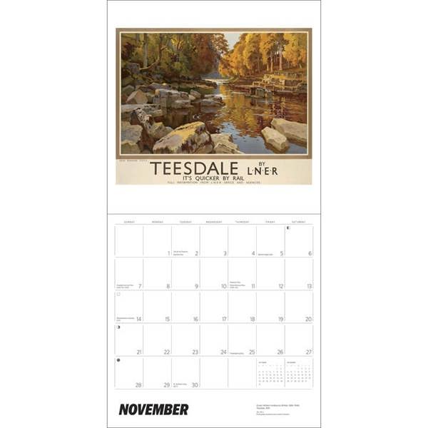 England By Rail Calendar 2027, Wall Calendars, Month To View, Travel, Gift