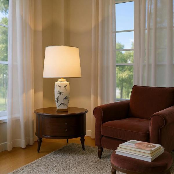 60CM TABLE LAMP AND SHADE