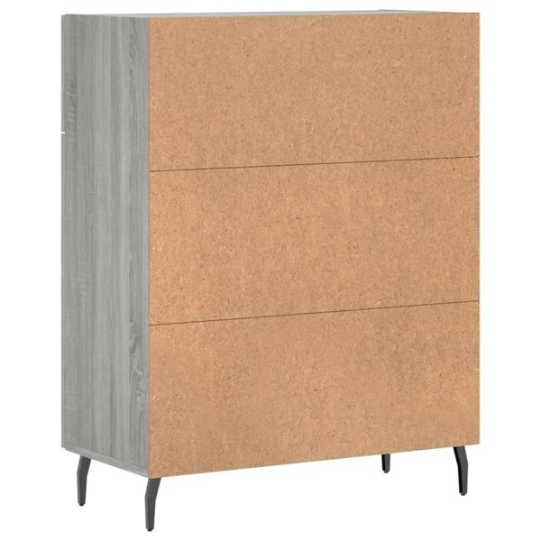 Berkfield Sideboard Grey Sonoma 69.5x34x90 cm Engineered Wood