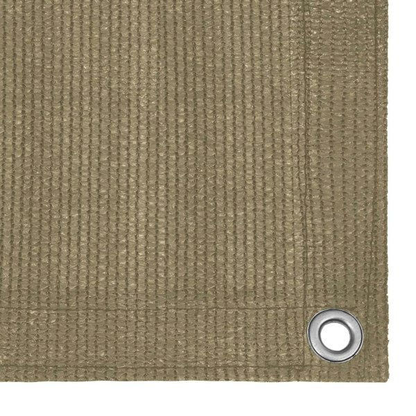 Berkfield Balcony Screen Taupe 120x500 cm HDPE