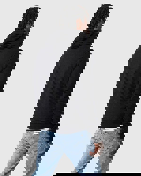 Belstaff Mens Pullover Logo Patch Hoodie - Black