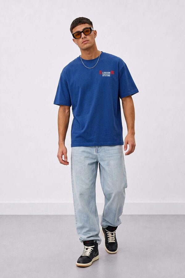 London Attitude Tokyo After Dark Dragon Oversized Heavyweight Graphic T-Shirt