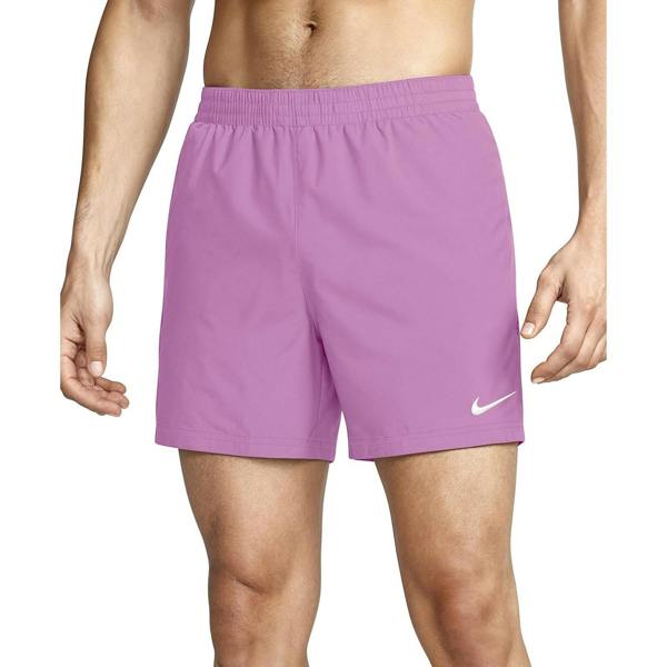 Nike Mens Embroidered Logo Regular Swim Shorts - Magenta - 