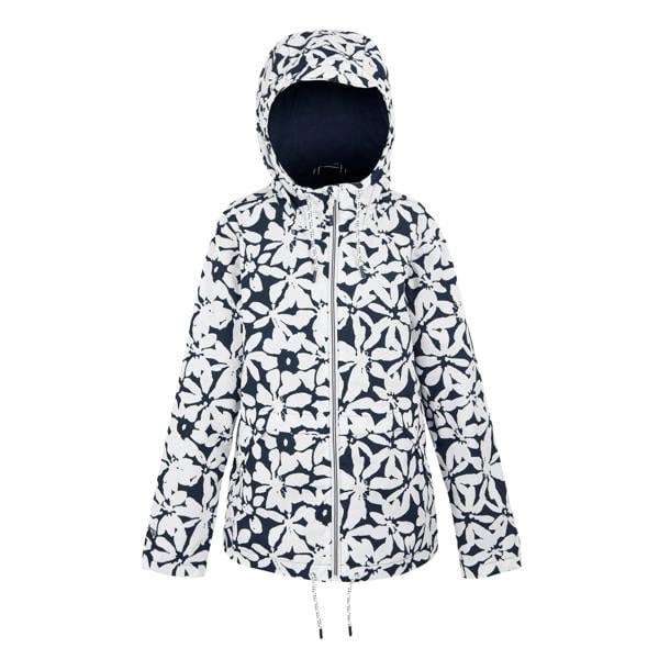 Regatta Womens/Ladies Bayletta II Floral Waterproof Jacket - Navy/White