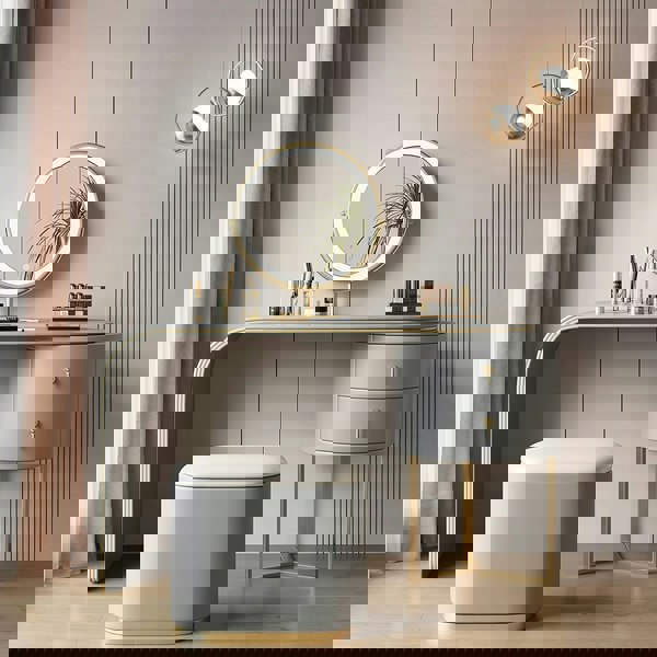 Weilai Concept Noorali Dressing Table with Mirror, More Colors Available