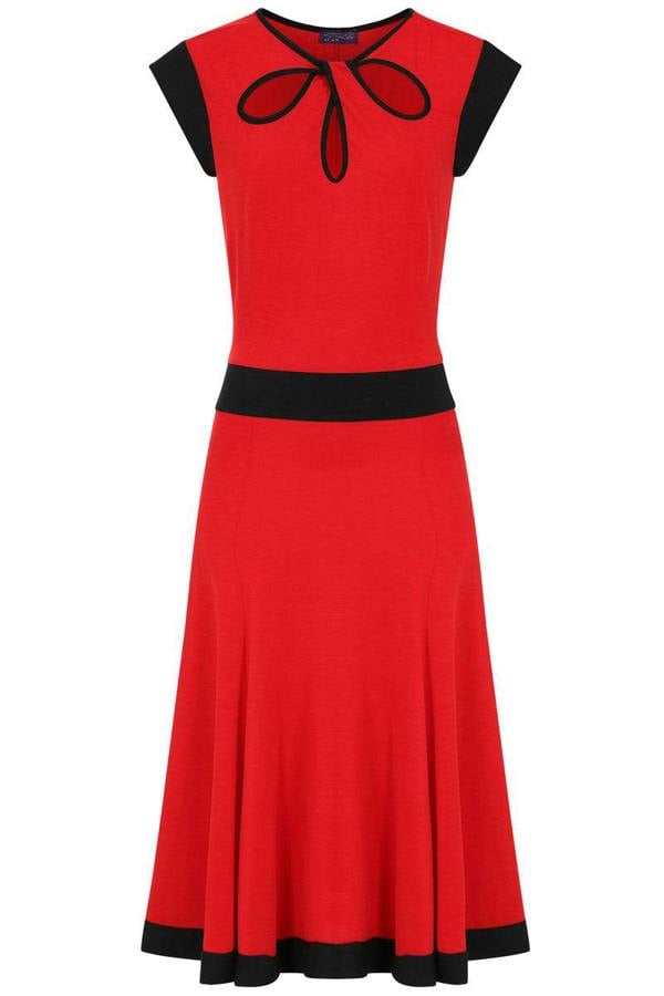 HotSquash Keyhole Detail Fit 'n' Flare Dress
