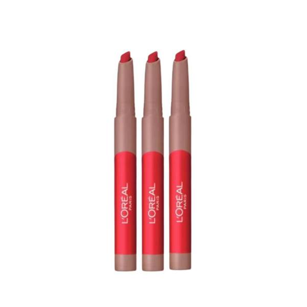 3 x L'Oreal Infallible Matte Lip Crayon - 505 Little Chili
