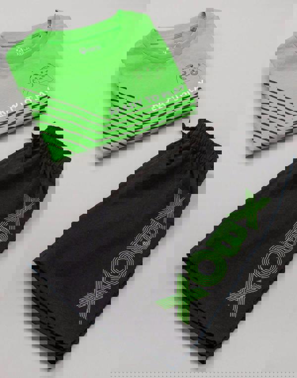 Xbox Boys Green Game Console Short Sleeve Short Leg Pyjama Set [dis]