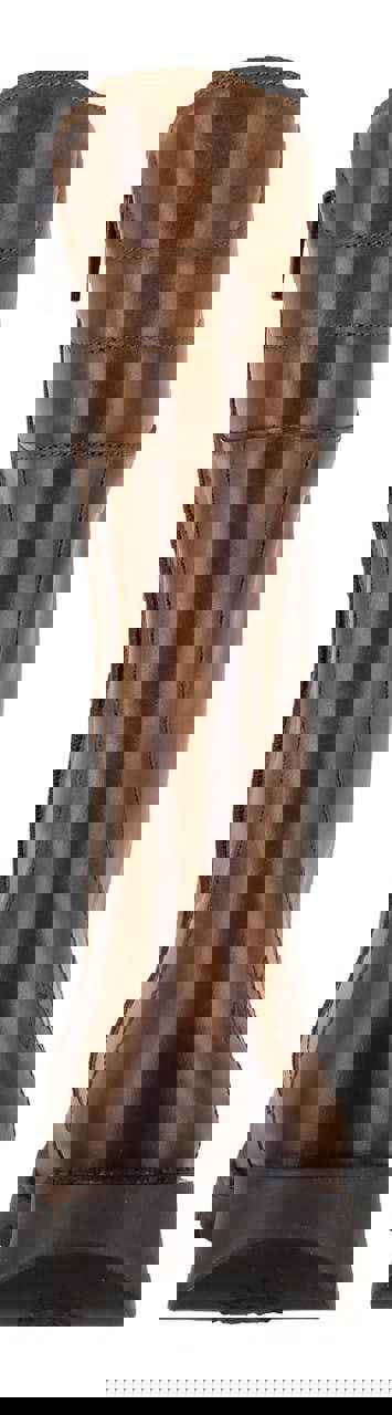 Fly London STER Womens Zip-Up Lace Wedge Leather Mid Calf Boots