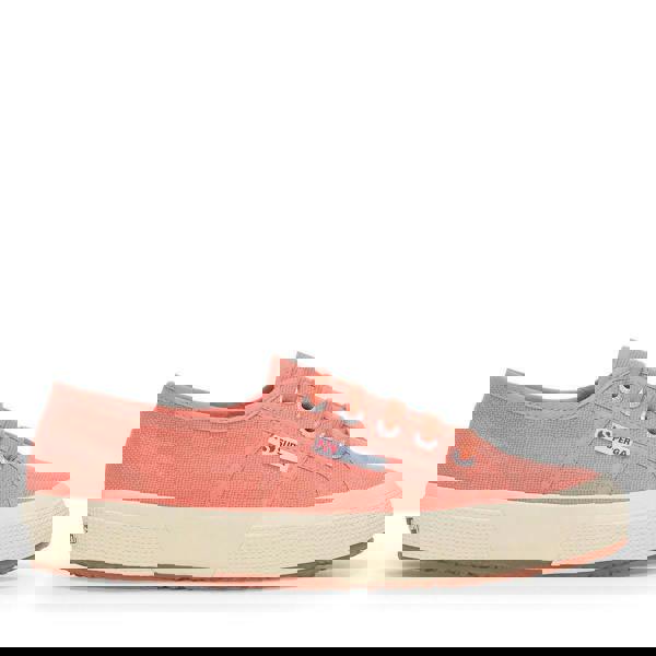 Superga Unisex Adult 2750 Cotu Classic Vegan Trainers - Orange Dusty/Off White