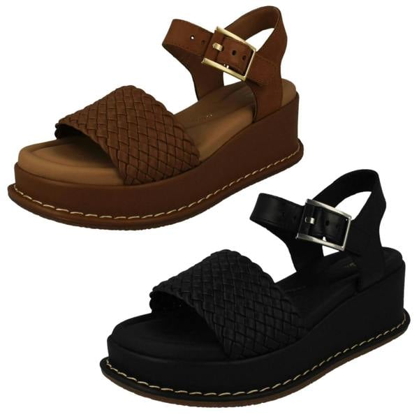 Clarks Ladies Clarks Casual Wedge Heel Sandals Kimmei Bay