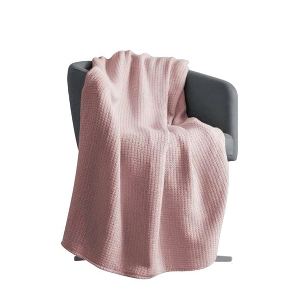 Belledorm Luxury Waffle Throw - Blush