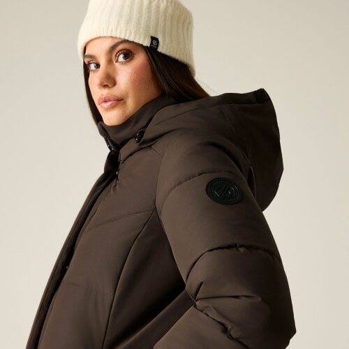Dare 2B Womens/Ladies Lustre Padded Jacket - Hot Fudge