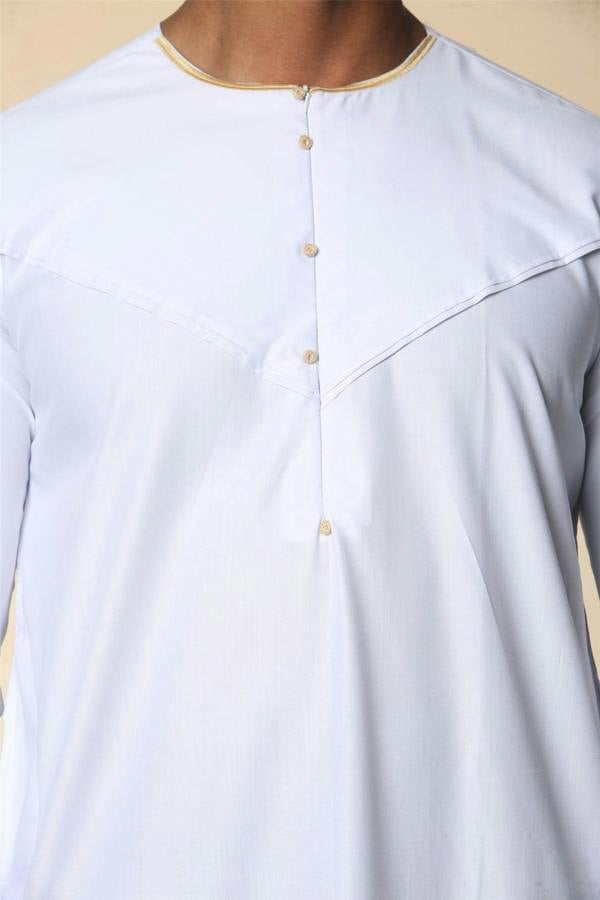 Infinity Leather Men's Omani Eid Thobe  Saudi Emirati Jubba Robe