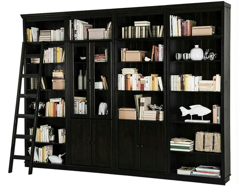 Dorel Home Anita Wall Unit 5 honey lacquer