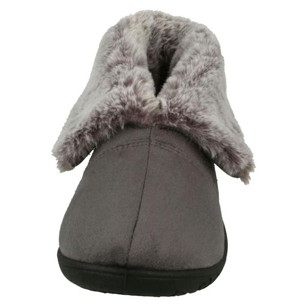 Padders Ladies Padders Faux Fur Cuffed Slippers Esme