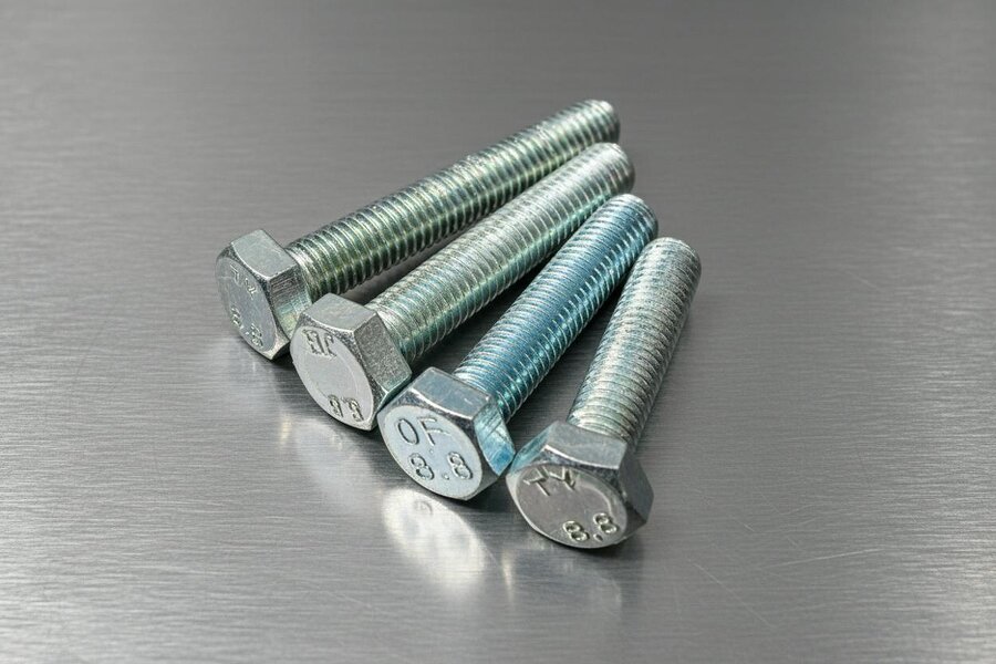Fixaball M18 Hex Set Screw Bolt High Tensile 8.8 Zinc BZP