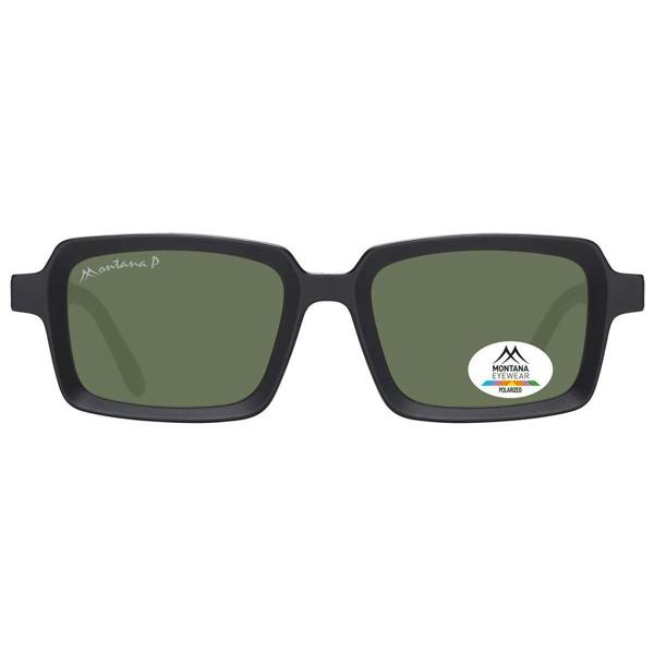 Montana Sunglasses MP57 A Matte Black Green Polarized