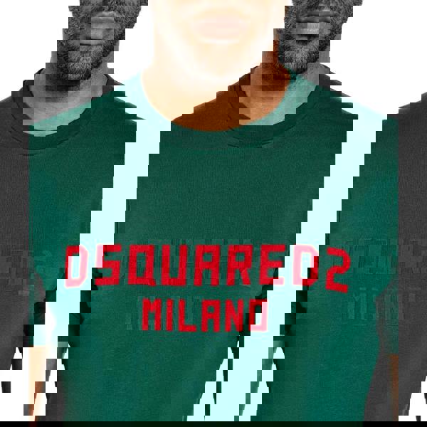 Dsquared2 Cool Fit T-Shirt Green Red Print XS