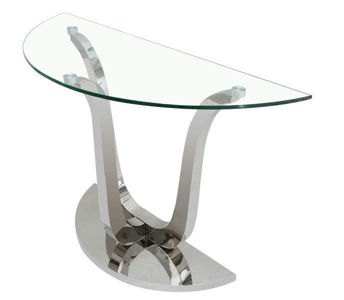 That's Furniture Naples Semi Circle Glass Console Table