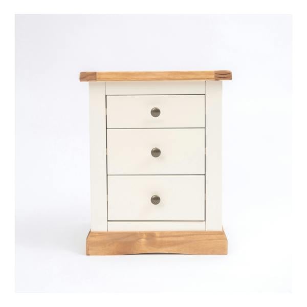 Trevi 3 Drawer Bedside Table