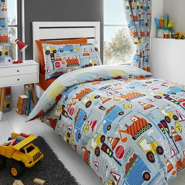 Big Diggers Bedding Kids Bedding - Happy Linen Company