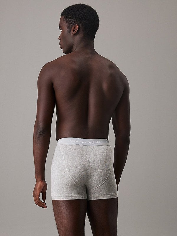 Calvin Klein COTTON STRETCH 3 Pack Mens Trunks Black Multi