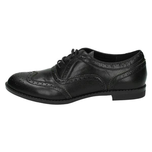 Spot On Ladies Spot On Casual Brogue Style Shoes
