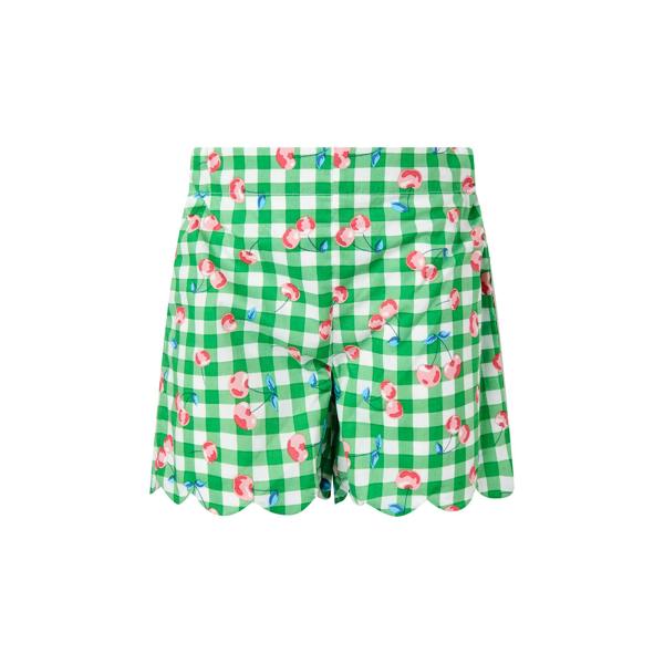 Rachel Riley Cherry Check Scalloped Top & Short Set