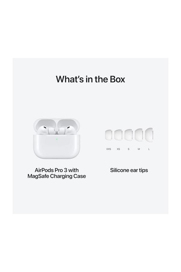 Apple White AirPods Pro 3 Noise Cancelling USB-C Wireless Earbuds