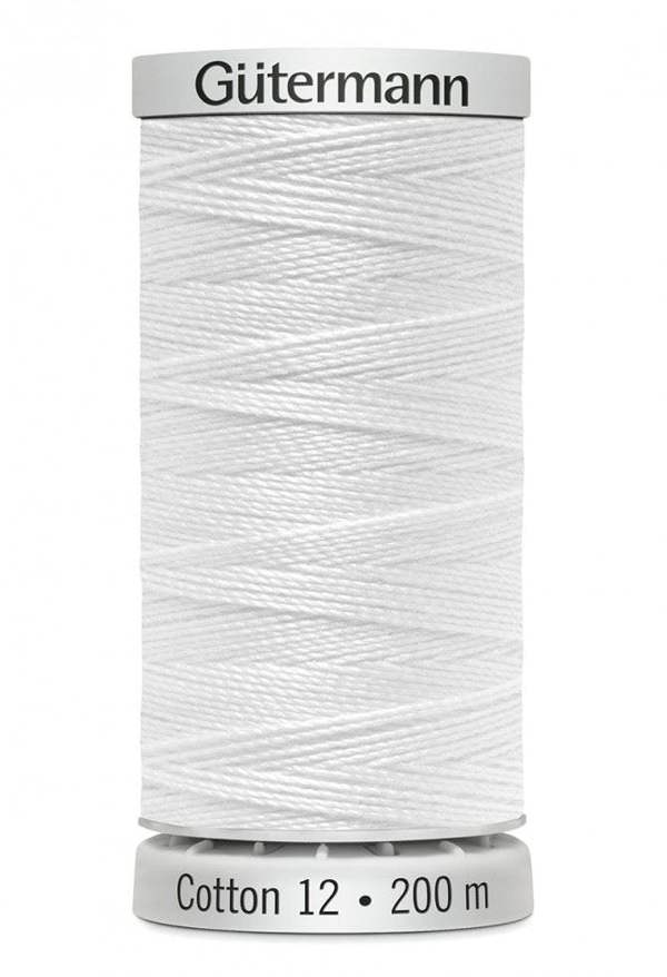 Gutermann No 12 Sulky Cotton Embroidery Thread 200m Cotton Thread Suitable For Embroidery