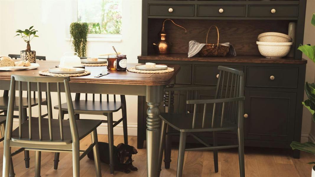 Statement Furniture Queensbury Wooden Dining Armchair with Slatted Back