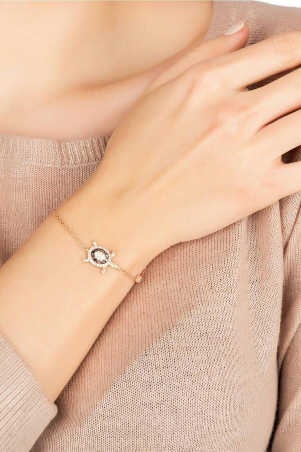 Latelita Turtle Chocolate Bracelet Pink Rosegold