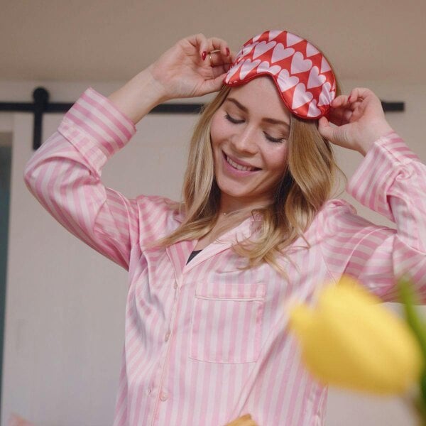 SMUG Satin Sleep Mask - Longheart Print