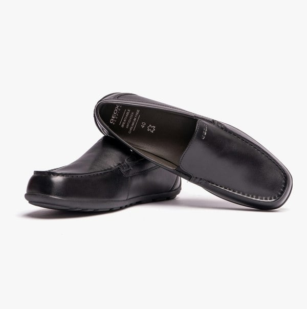 GEOX J NEW FAST BOY Boys School Shoes Black