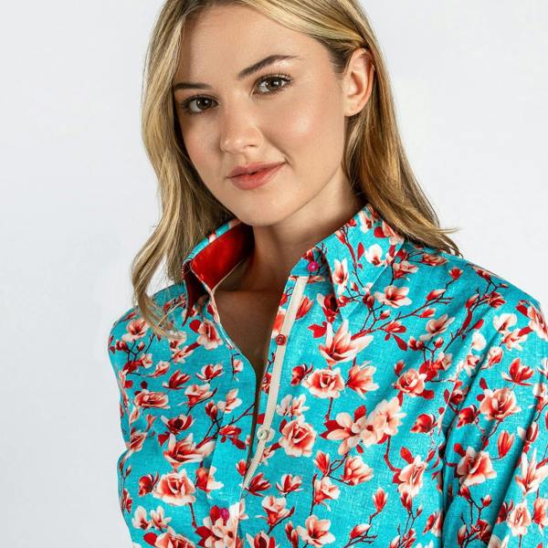 MAGNOLIA WOMENS  PRINT SHIRT - Premium Men's Patterned Shirt by Claudio Lugli | Bold Design, Tailored Fit, Best Printed Shirts