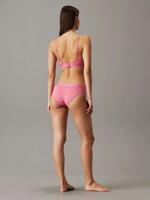 Calvin Klein MODERN COTTON VDAY Womens Triangle Bra Pink