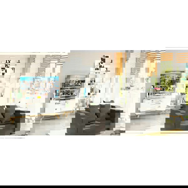 Dorel Home Loft24 Cassie TV-Stand with 2 Doors White