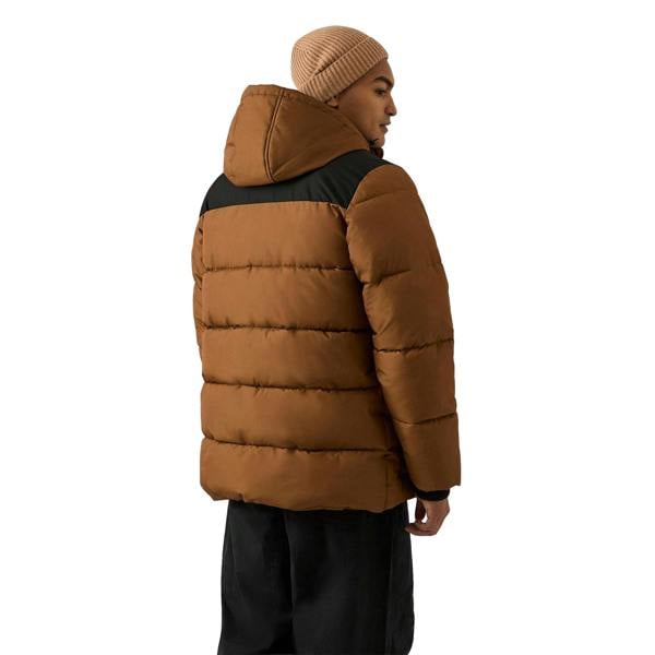 Reebok Mens Plain Puffer Jacket - Timber - 