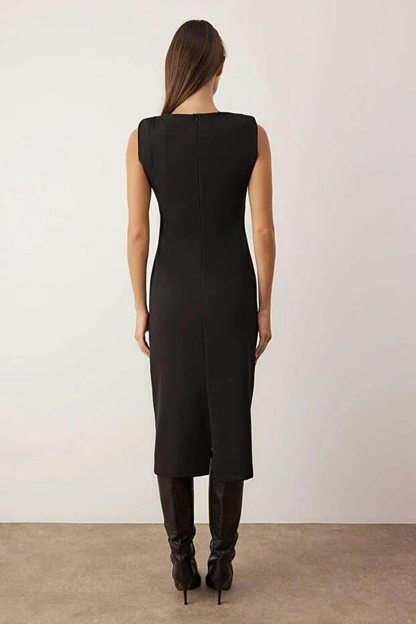WOVCOR Midi Woven Dress