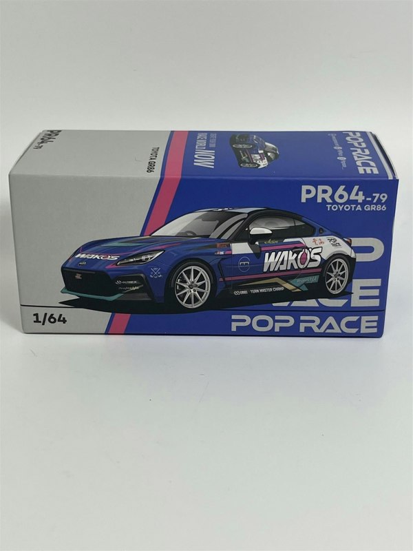 Pop Race Toyota GR86 TMC Wakos Macau GP 2023 1:64 Scale Pop Race PR640079