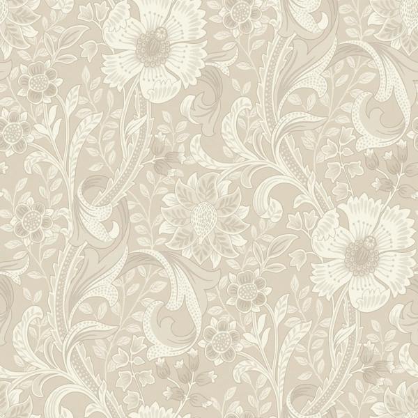 Grandeco Boutique Traditional Floral Trail PVC-free Eco Wallpaper, Neutral Beige