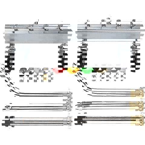 ProKleen Pro-Kleen Chassis Cleaner and Lance Compatible with Karcher K Pressure Washers with 5 Spray Jet Adaptors - Underbody Undercarriage