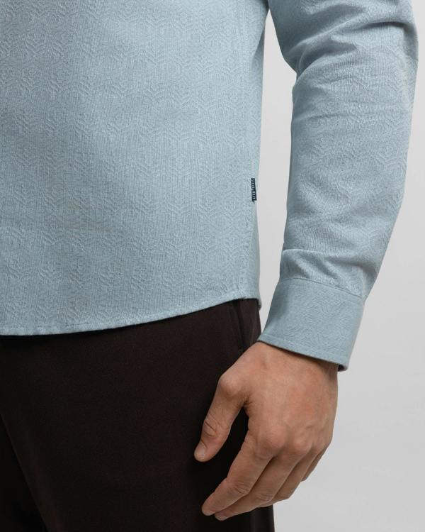 Steel & Jelly Allgreave - Abstract Jacquard Long Sleeve Shirt