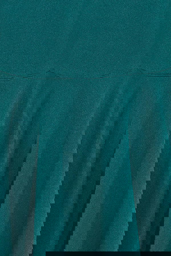 Strapless Crepe Skater Mini Dress - Emerald Green DR2575A