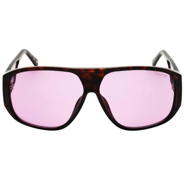 Guess Gu00135 52Y Dark Havana / Violet Sunglasses Female 61X11X140 One Size