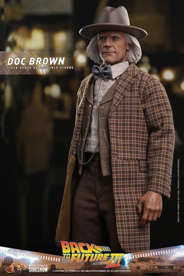 Hot Toys Doc Brown Back To The Future III Movie Masterpiece Action Figure 1:6 Scale Hot Toys 909370