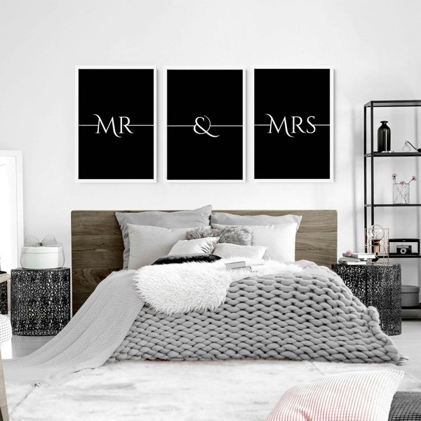 Anniversary wedding gifts | set of 3 wall art prints